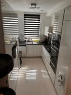 Volledige keuken incl. werkblad, kastjes en apparatuur, Ophalen, Gebruikt, Wit, Hoekkeuken