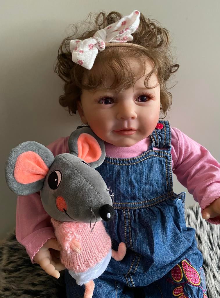 Leuke Reborn meisje, Verzamelen, Verzenden, Zo goed als nieuw, Pop, Levensecht of Reborn