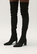 Claudie Pierlot - Zwarte dijhoge laarzen met strasssteent..., Kleding | Dames, Schoenen, Zwart, Nieuw, Ophalen of Verzenden, https://uk.claudiepierlot.com/en/contactus?utm_source=chatgpt.com