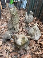 Diverse tuinbeelden - beton en kunststof, Ophalen, Dierenbeeld, Steen, Gebruikt