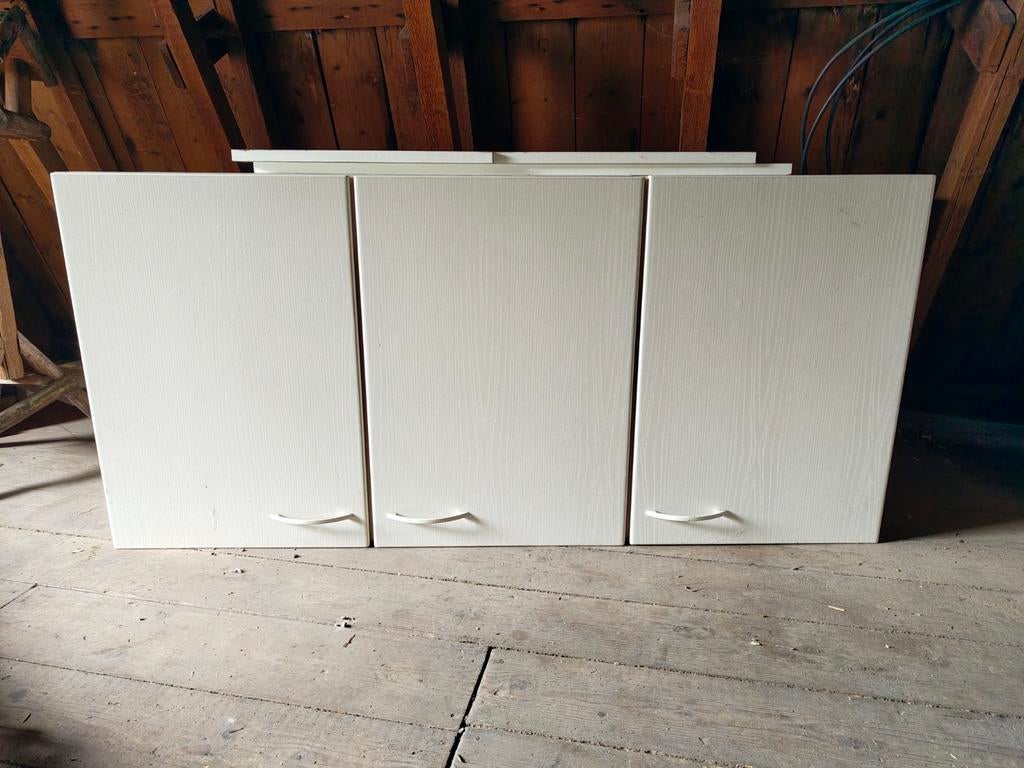 Oude keuken bovenkast - Crème wit, Huis en Inrichting, Keuken | Keukenelementen, Ophalen, Gebruikt, 100 tot 150 cm, 25 tot 50 cm