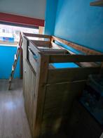Hoogslaper met ingebouwd kastje en verstopruimte, Ophalen, Gebruikt, Hoogslaper