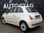 Fiat 500 1.2 Lounge Automaat / NL-Auto / Pano / APK / Airco, Euro 5, Stof, 4 cilinders, Wit