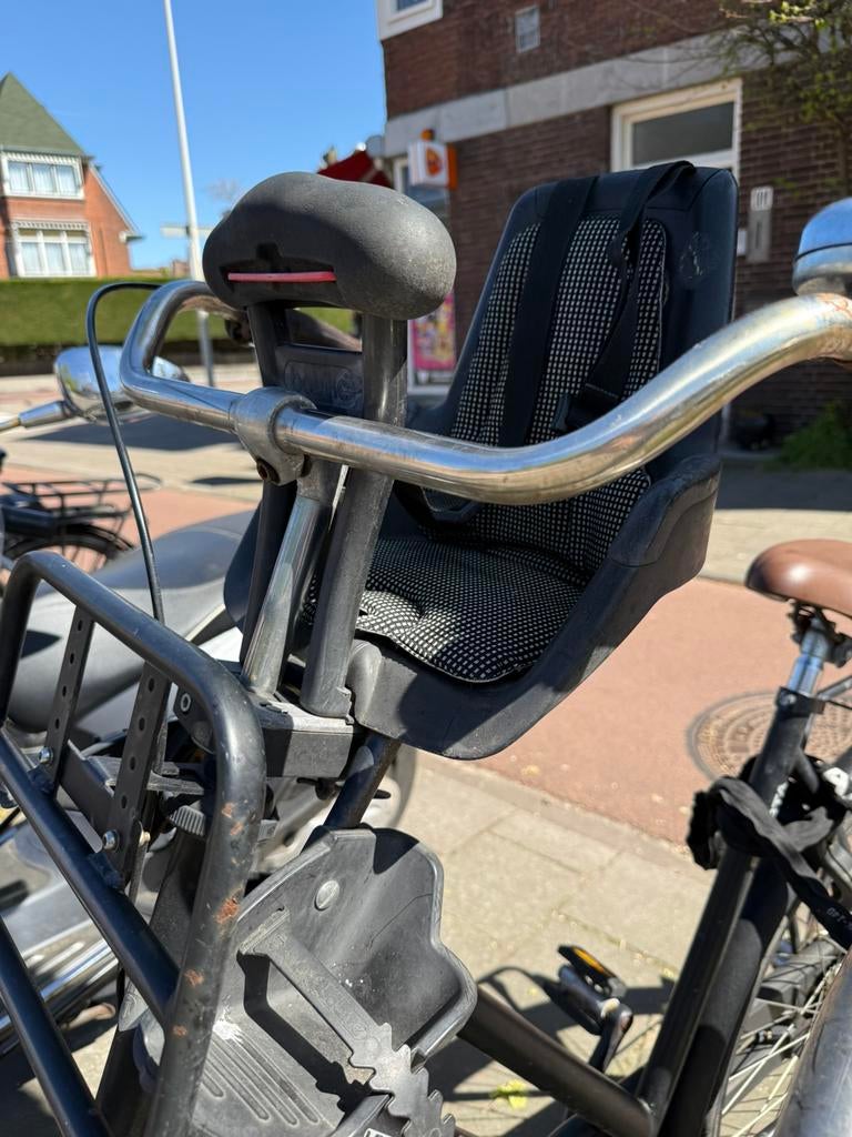 Gratis fietsstoeltje, Ophalen, Gebruikt, Voorzitje, Voetsteuntjes