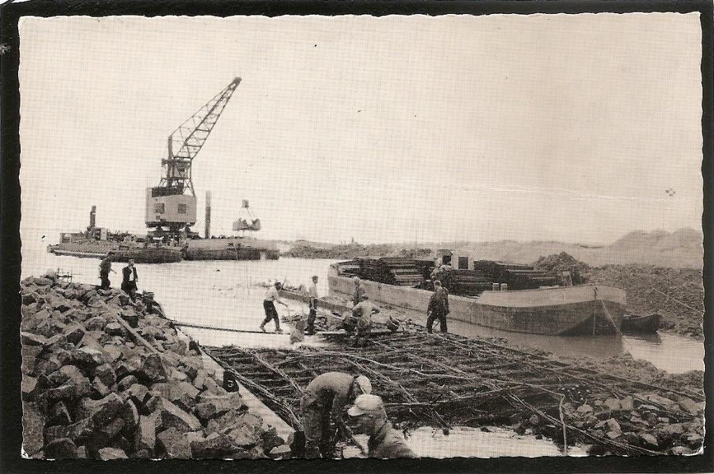 Zuiderzee, Dijkbouw Flevoland, Harderwijk, Ophalen of Verzenden, 1940 tot 1960, Ongelopen, Gelderland