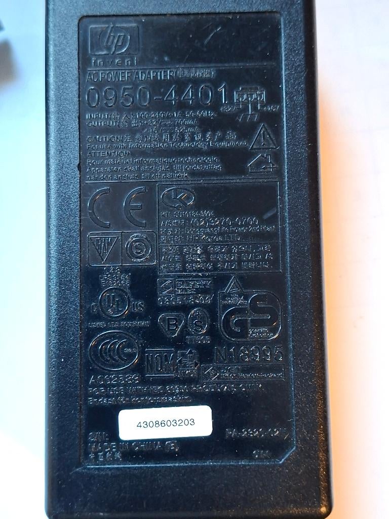 HP 0950-4401, AC printer adapter Primair 100-240v, 1A, Computers en Software, Printerbenodigdheden, Gebruikt, Overige typen, Ophalen of Verzenden