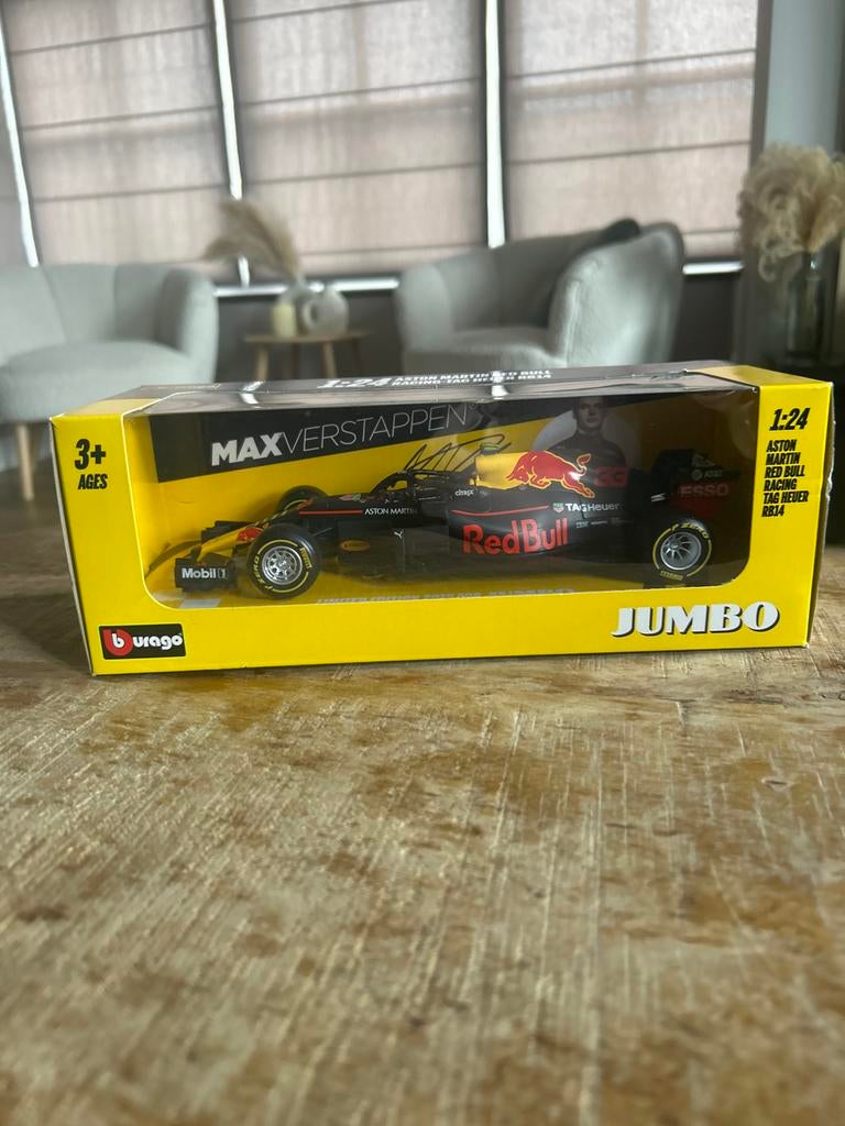 Max Verstappen Red Bull Racing F1 Auto 1:24 Bburago, Ophalen of Verzenden, Nieuw, Auto, Bburago