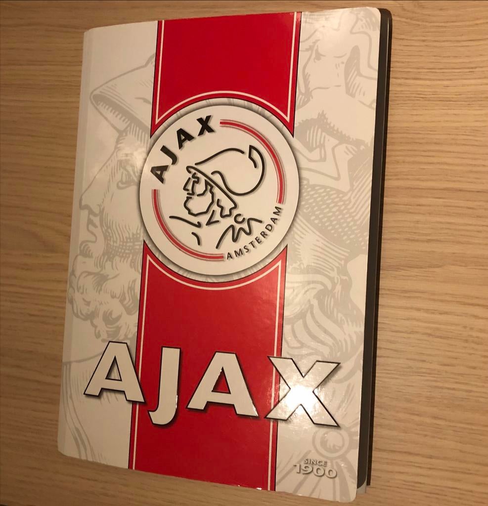 Ajax verzamelmap helemaal vol met Ajax posters, Verzamelen, Ophalen of Verzenden, Zo goed als nieuw, Ajax, Poster, Plaatje of Sticker