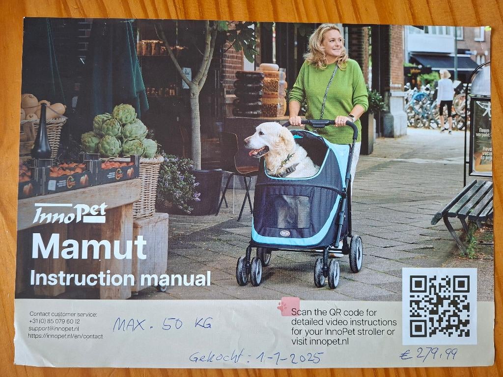 Wandelwagen hond groot, Dieren en Toebehoren, Ophalen of Verzenden, Zo goed als nieuw
