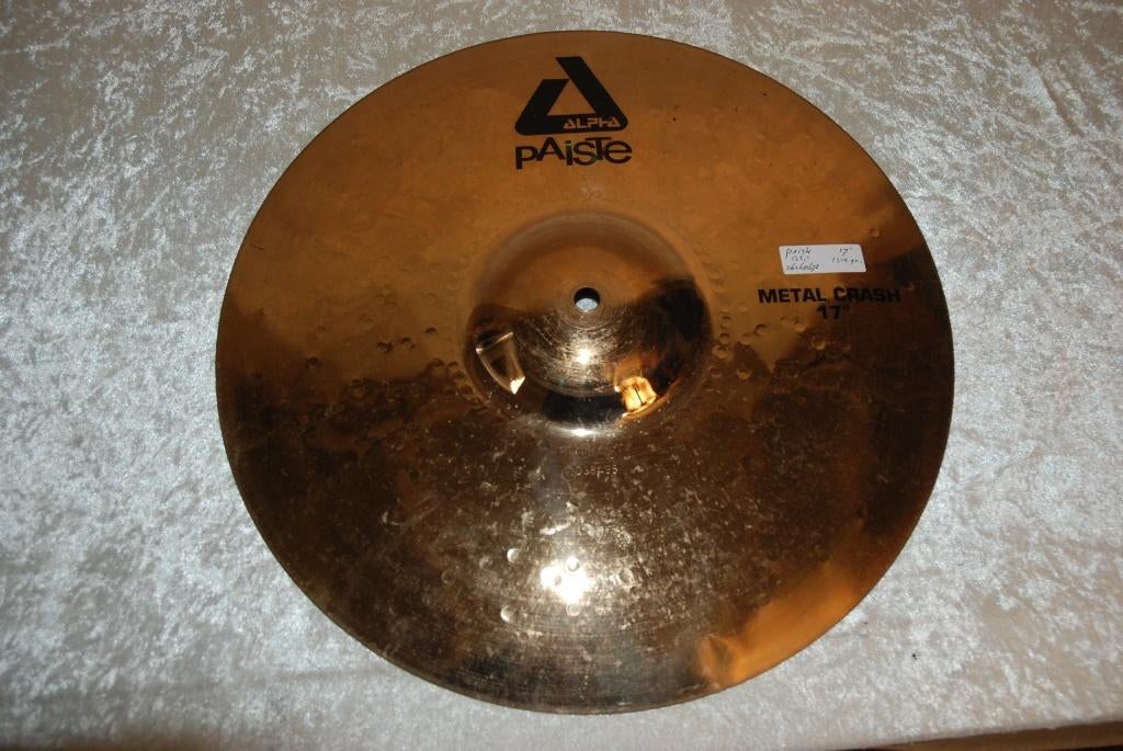 Paiste Alpha metal crash 1315gr. 17 inch  <26260678>, Muziek en Instrumenten, Gebruikt, ., Drums of Percussie, Ophalen of Verzenden