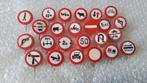 26 verschillende speldjes verkeersborden, Ophalen of Verzenden, Zo goed als nieuw, Overige onderwerpen