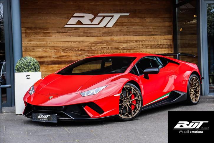 Lamborghini Huracan 5.2 V10 Performante *Carbon seats/Cerami, Auto's, Lamborghini, Bedrijf, Te koop, Huracan, 4x4, ABS, Airbags