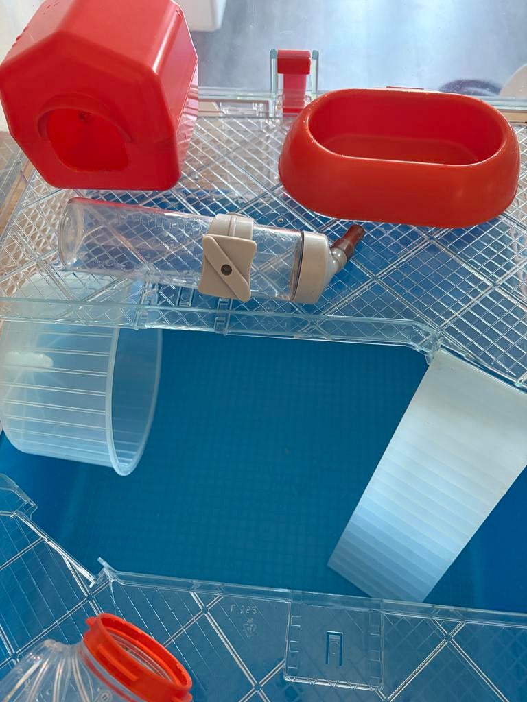 Hamsterk kooi, Minder dan 60 cm, Kooi, Minder dan 75 cm, Ophalen of Verzenden