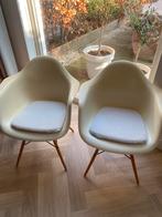 2 Vitra Eames DAW stoelen - ivory, Ophalen, Gebruikt, Twee, Overige kleuren