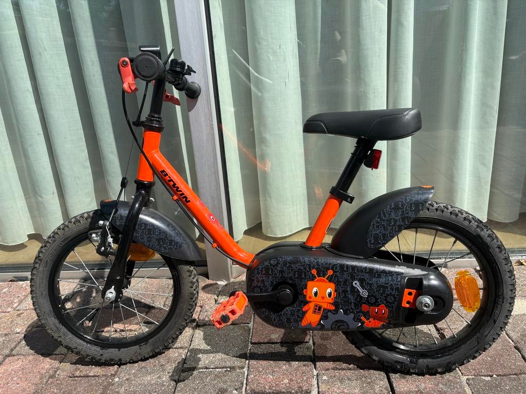 BTWIN Fiets 14 inch 3-5 jaar 500 Robot kinderfiets, Fietsen en Brommers, Fietsen | Kinderfietsjes, Ophalen, Zijwieltjes, Velgrem