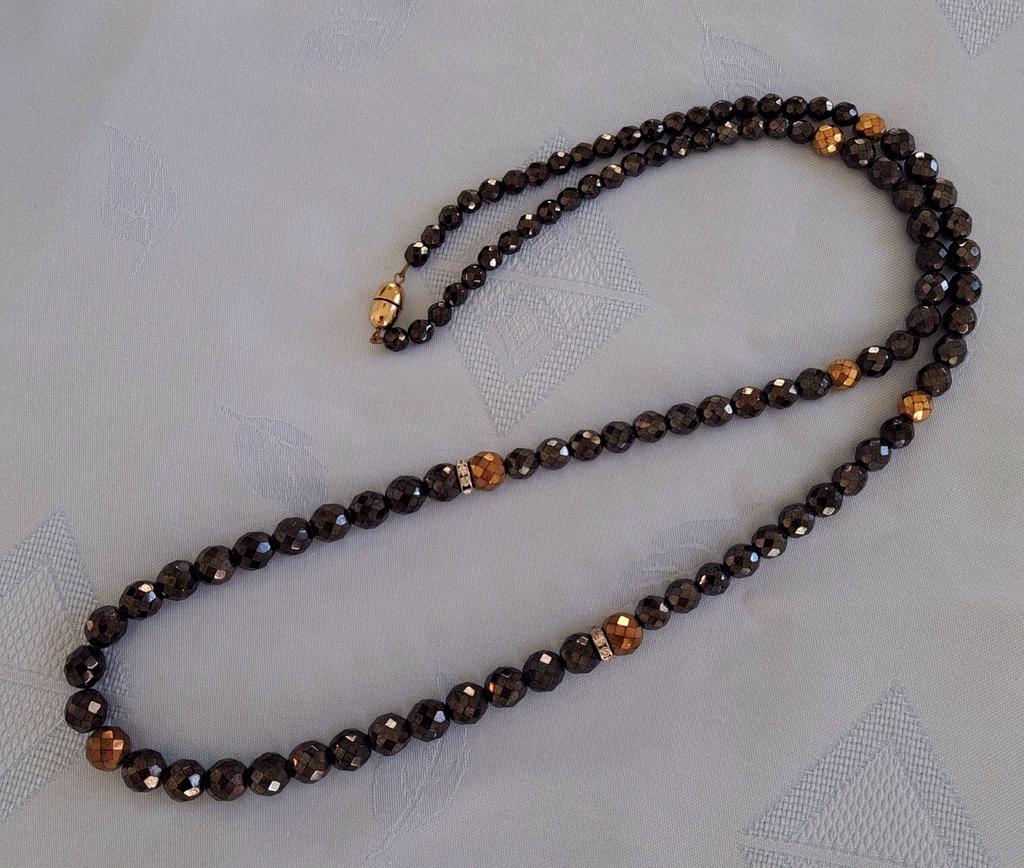 Ketting Hematiet , vintage  rond de jaren 50, Ophalen of Verzenden, Zo goed als nieuw