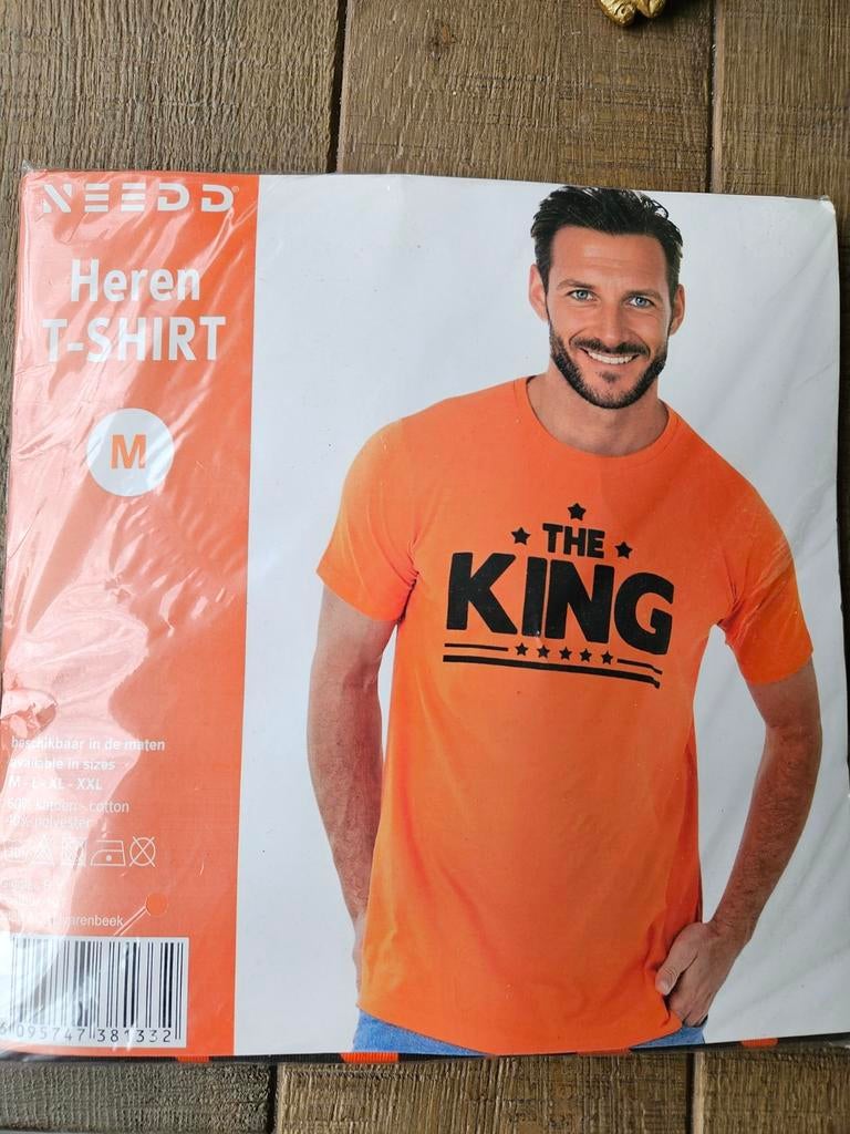 Nieuw oranje T-shirt van Needd, Maat 48/50 (M), Needd, Nieuw, Oranje