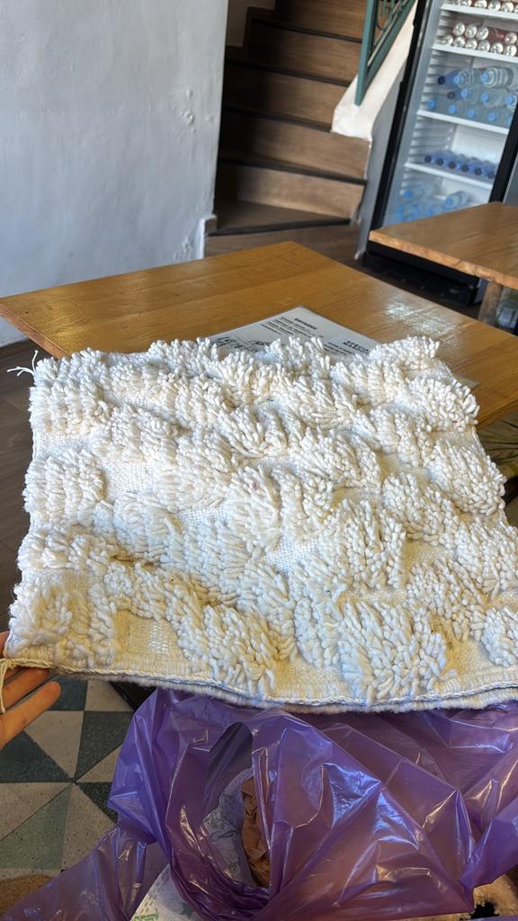 Set (2 stuks) Berber kussenslopen creme, Ophalen of Verzenden, Nieuw, Beige, Rechthoekig