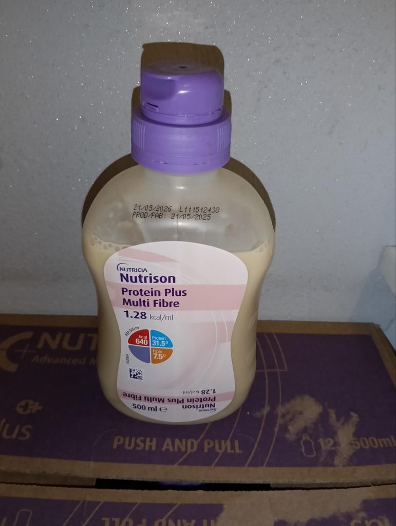 Nutrison Protein Plus Multi Fibre sondevoeding 62 x 500 ml, Diversen, Verpleegmiddelen, Ophalen
