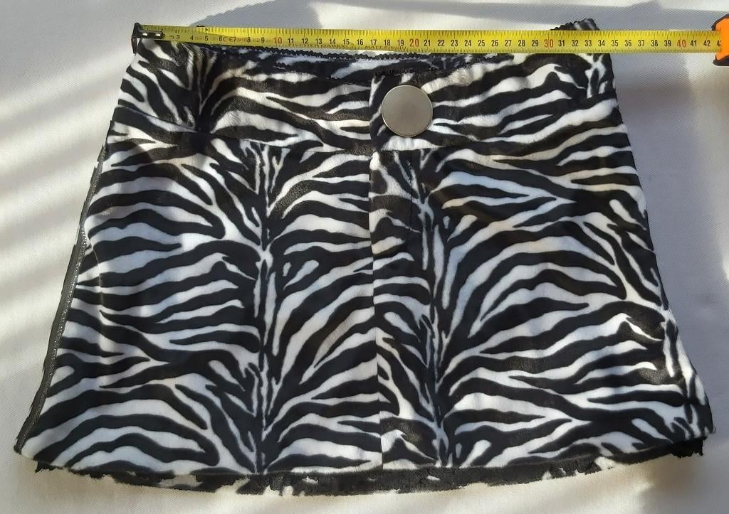 Rokje Zebra, Kleding | Dames, Rokken, Zwart, Ophalen of Verzenden, Zo goed als nieuw, Maat 36 (S)