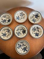 Set 7 Delfts blauwe schaaltjes – handbeschilderd – Ø 9 cm, Ophalen of Verzenden