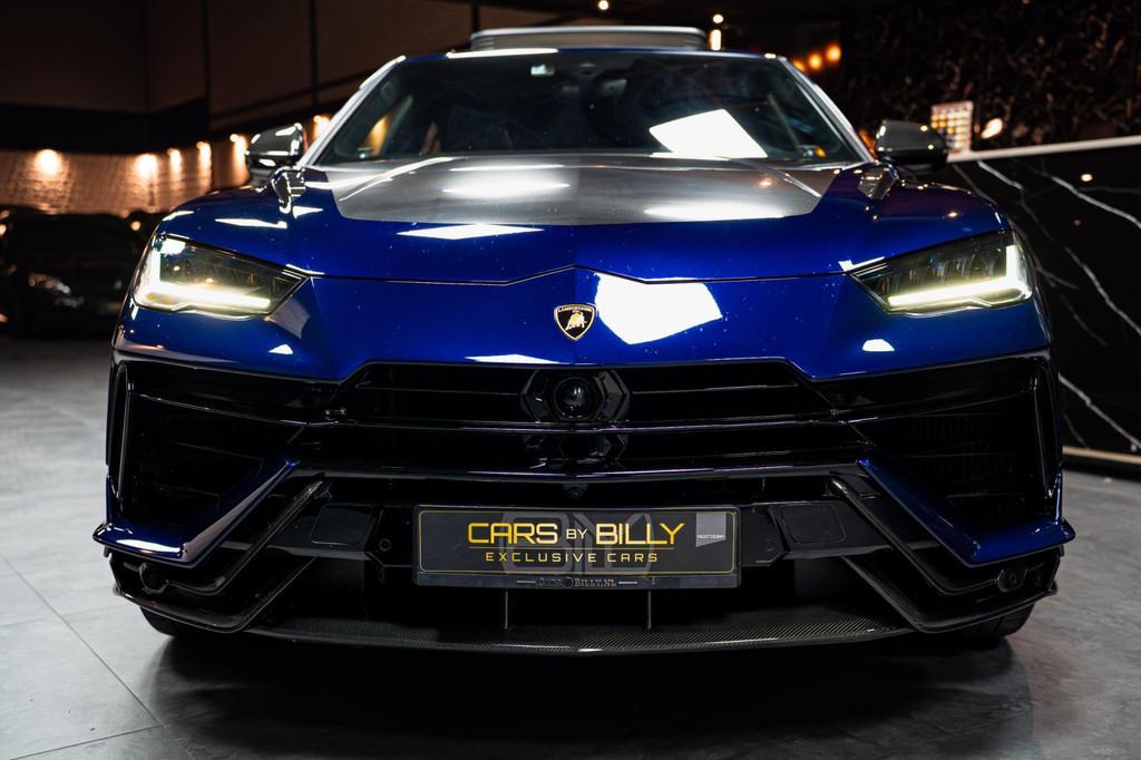 Lamborghini URUS Performante FULLCARBON|AKRA|B&O|PANO, Auto's, Lamborghini, Automaat, Urus, Blauw, Alcantara