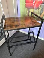 Platenspeler kastje - Hout en Metaal, Minder dan 55 cm, Zo goed als nieuw, Rechthoekig, Hout