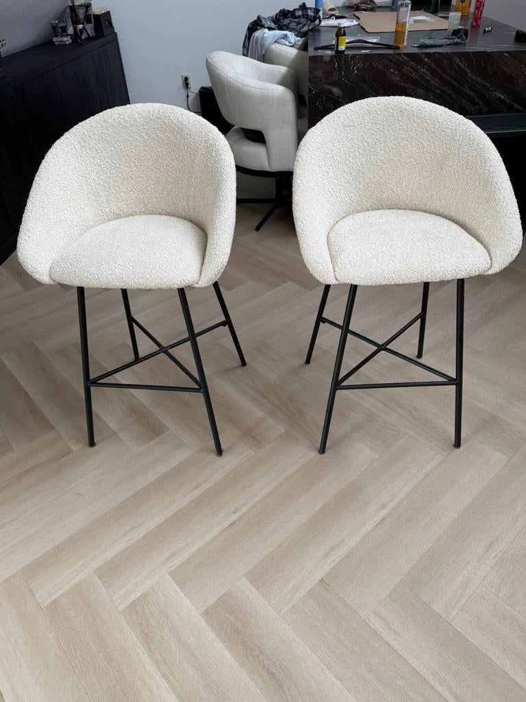 Teddy barkrukken 2 stuks, 2 krukken, Ophalen, Zo goed als nieuw, 60 tot 90 cm