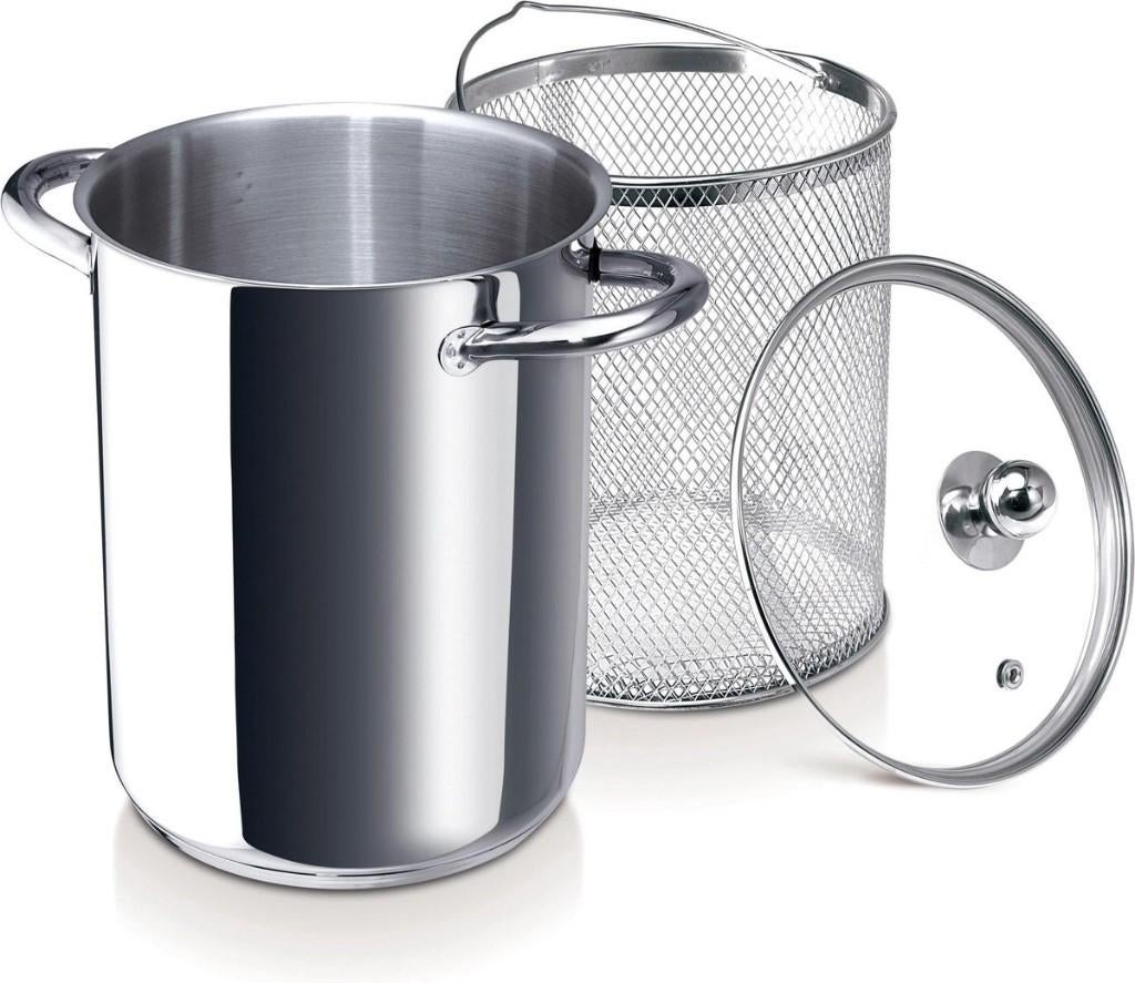 Nieuw | Aspergekookpan - Aspergekoker 16cm Beka, Nieuw, Rvs, Keramische plaat, Ophalen