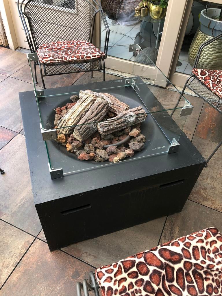 Terrashaard vuurtafel, Tuin en Terras, Ophalen, Gebruikt