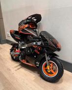 Zwart/Oranje Minibike 49cc RIJKLAAR | Ophalen in Rotterdam, Ophalen of Verzenden, Zo goed als nieuw, Overige typen