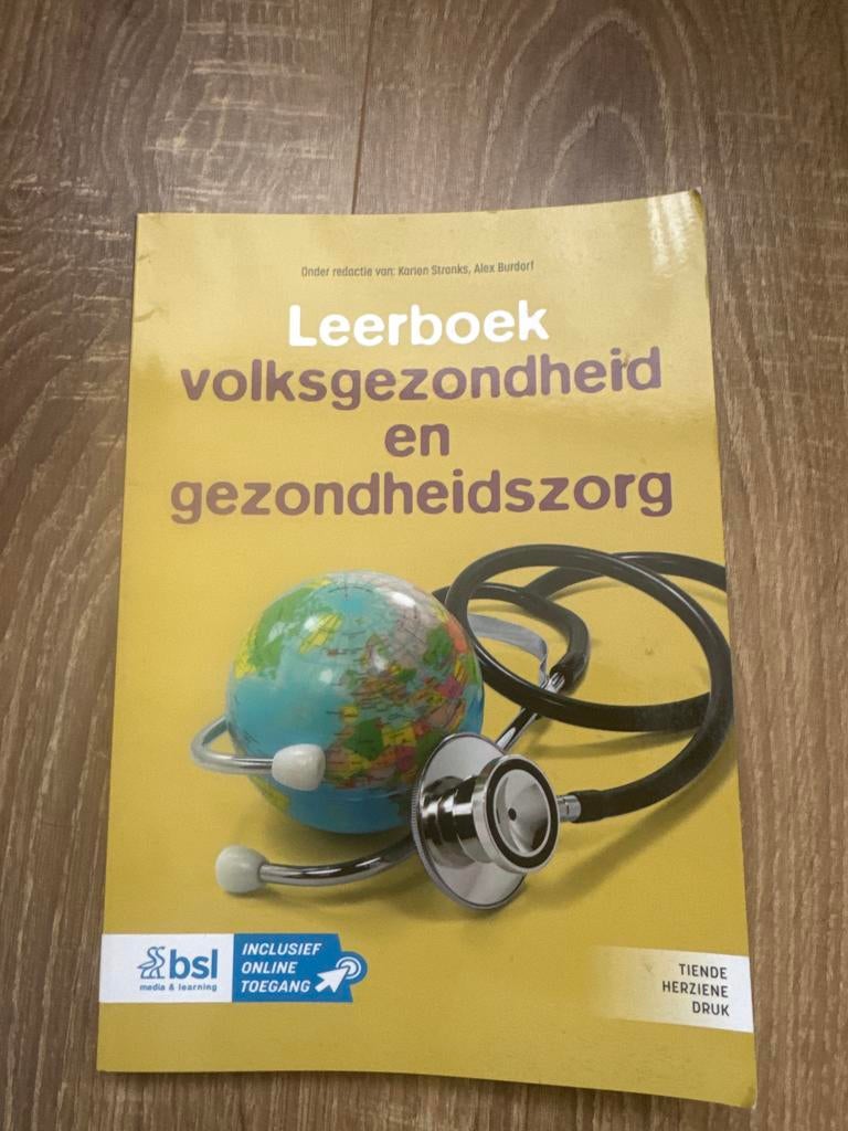 Leerboek Volksgezondheid en Gezondheidszorg - 10e druk, Ophalen of Verzenden, Gelezen, Gezondheid en Conditie