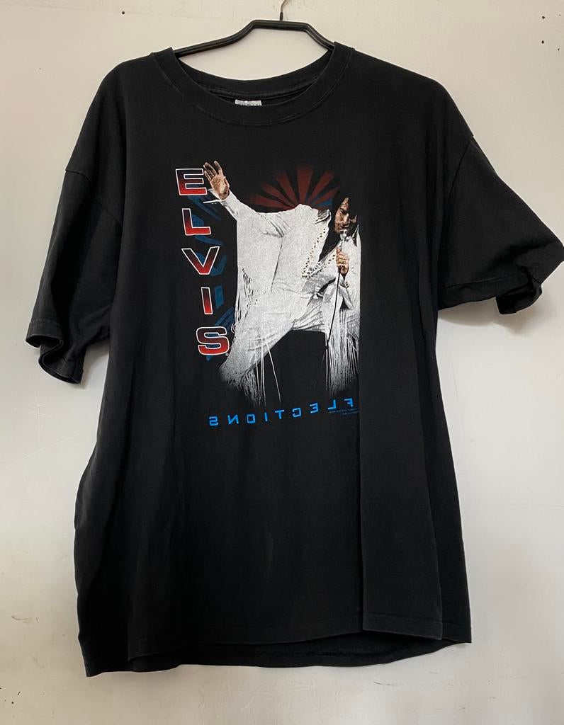 Elvis Presley shirt Reflections, Zwart, Onbekend, Maat 56/58 (XL), Ophalen of Verzenden