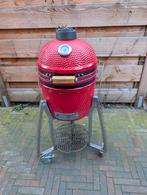 Medium 15 inch Kamado met rotisserie en accessoires set, Tuin en Terras, Houtskoolbarbecues, Ophalen, Gebruikt, Grill Guru, Met accessoires