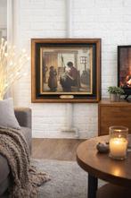 Oud Hollands tafereel: Moeder en kind, gesigneerd J Smits, Ophalen of Verzenden