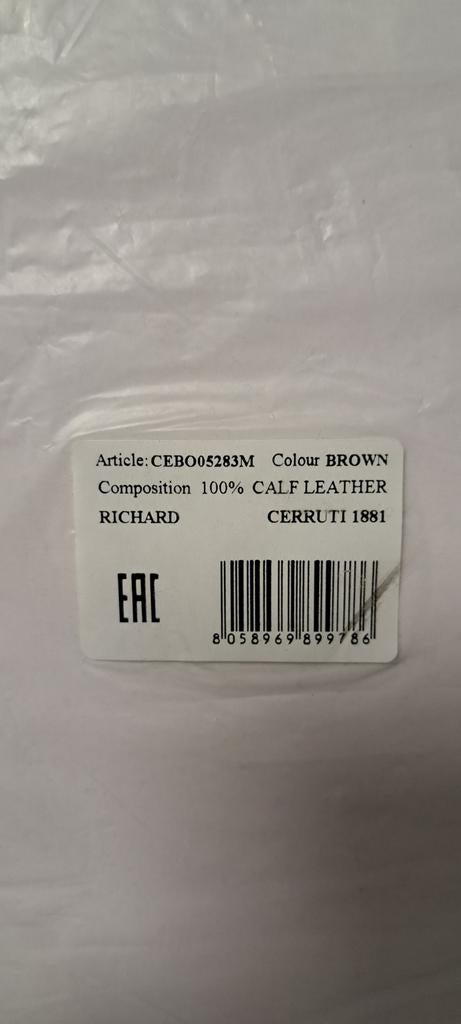 Cerruti 1881 "Richard" tas - Nieuw met labels, Overige merken, Bruin, Cerruti 1881, Nieuw