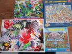 4 puzzels 1000 st. 1x gebruikt., Ophalen of Verzenden, 500 t/m 1500 stukjes, Zo goed als nieuw