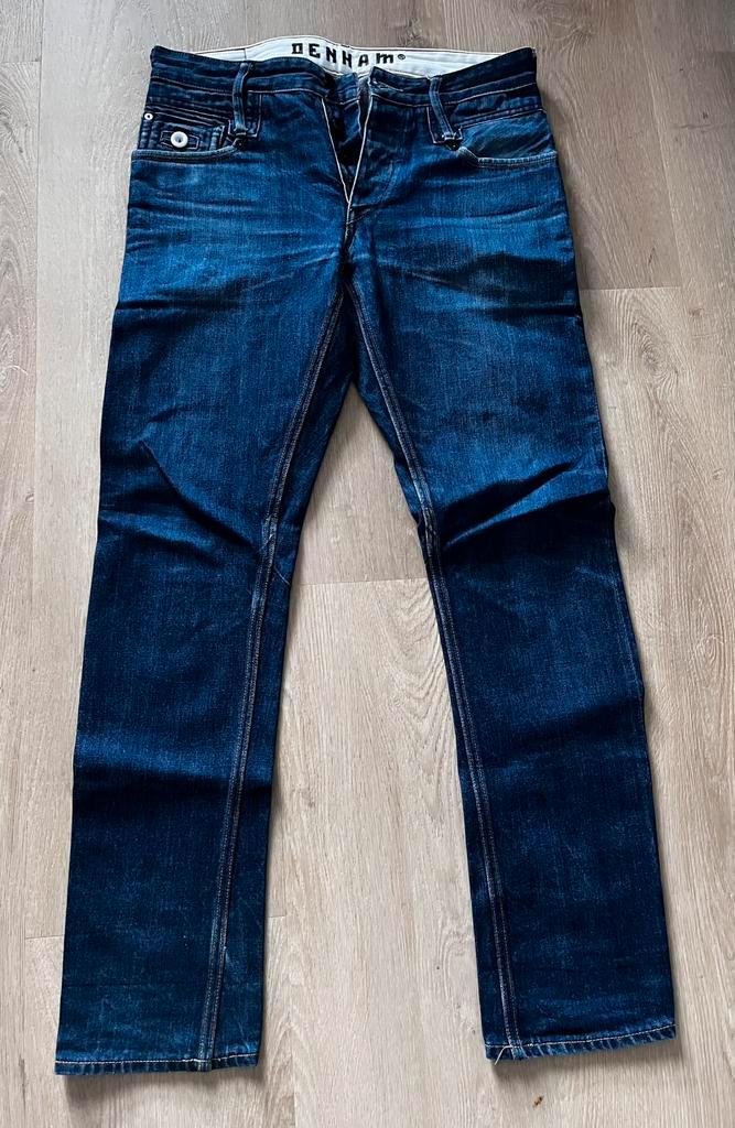 DENHAM - maat 30, Kleding | Heren, Spijkerbroeken en Jeans, Zo goed als nieuw, W32 (confectie 46) of kleiner, Blauw, Ophalen of Verzenden