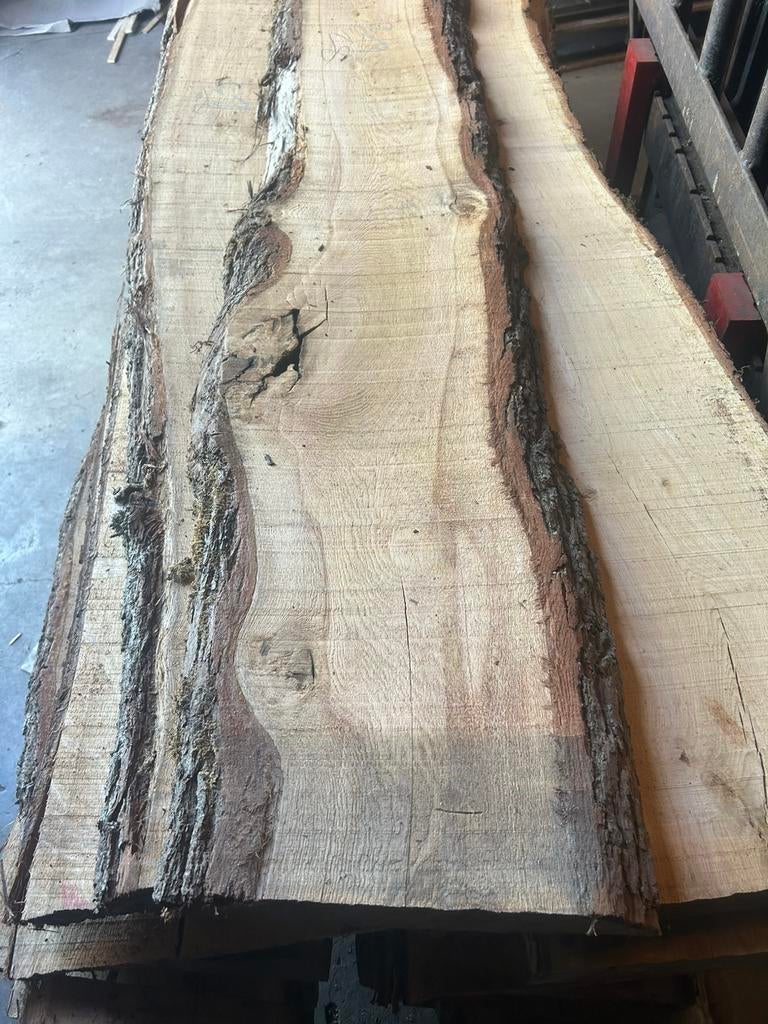 Eiken boomstamdelen te koop. Rest partij. Kd 55 mm dikte, 50 tot 100 mm, Nieuw, Ophalen of Verzenden, Richwoods