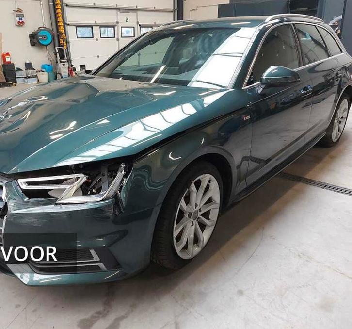 Audi A4 1.4 TFSI 150 pk ACT SPORT (Schade), Auto diversen, Schadeauto's, Audi, Handgeschakeld, Benzine, Groen, Ophalen of Verzenden