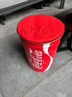 Coca Cola opbergton blik zitje, Ophalen, Zo goed als nieuw, Gebruiksvoorwerp