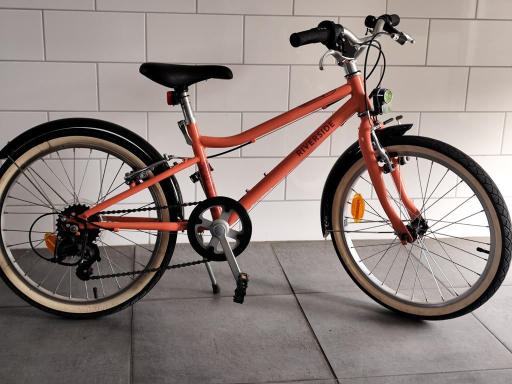 Riverside meisjesfiets, oranje , 20 inch, Ophalen, Versnellingen, Riverside, Zo goed als nieuw
