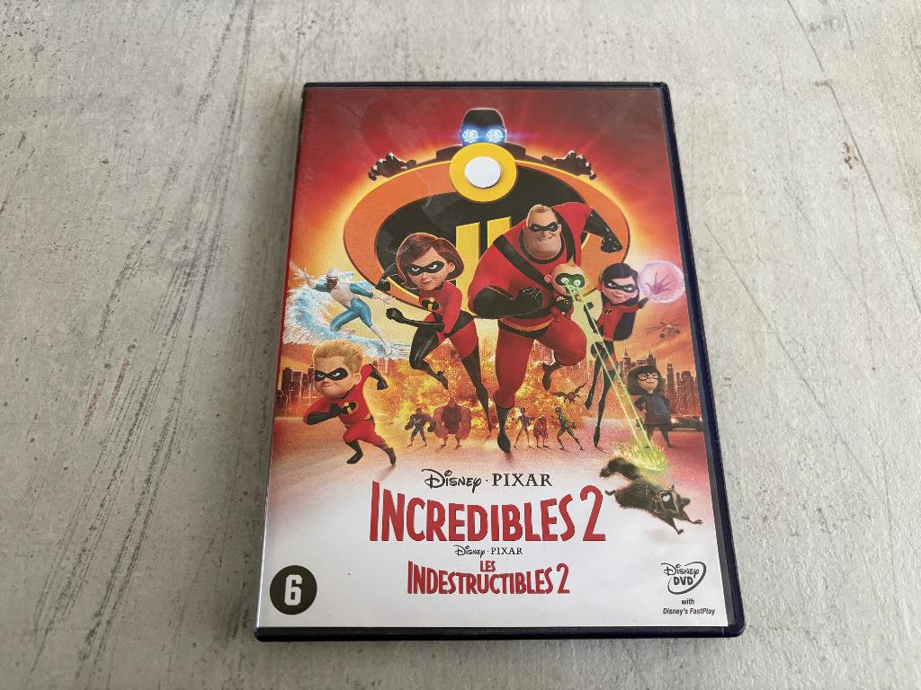 Incredibles 2 DVD, Cd's en Dvd's, Dvd's | Tekenfilms en Animatie, Zo goed als nieuw, Amerikaans, Ophalen of Verzenden