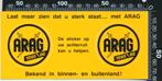 Sticker: Arag - 1995 - 1996, Ophalen of Verzenden, Zo goed als nieuw, Bedrijf of Vereniging