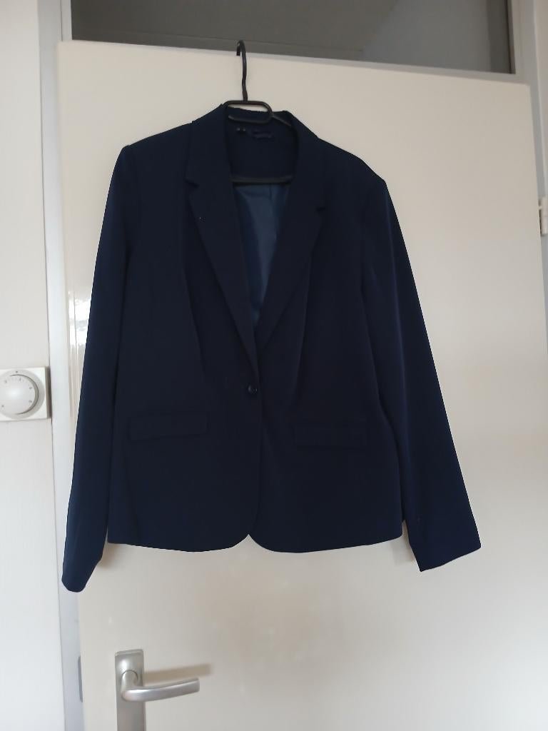 Te koop blauwe blazer, Kleding | Dames, Ophalen, Blauw, Maat 42/44 (L), Jasje