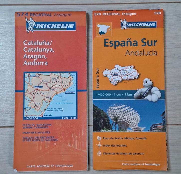 Michelin wegenkaarten Spanje., Boeken, Atlassen en Landkaarten, Gelezen, Landkaart, Spanje, 2000 tot heden, Ophalen of Verzenden