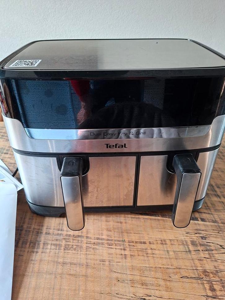 Tefal Dual Easy Fry & Grill Airfryer - Zo goed als nieuw, Witgoed en Apparatuur, Airfryers, Zo goed als nieuw, Airfryer, 1500 gram of meer