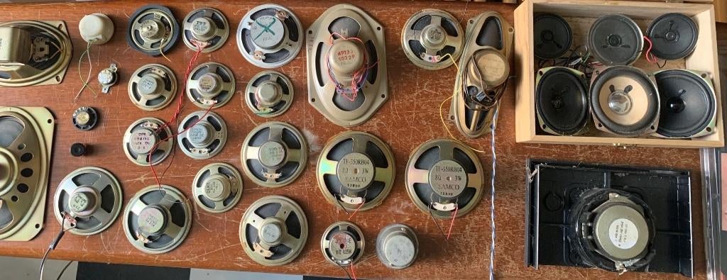 Luidsprekers 33x zelfbouw (4-8 Ohm), Ophalen of Verzenden, Gebruikt