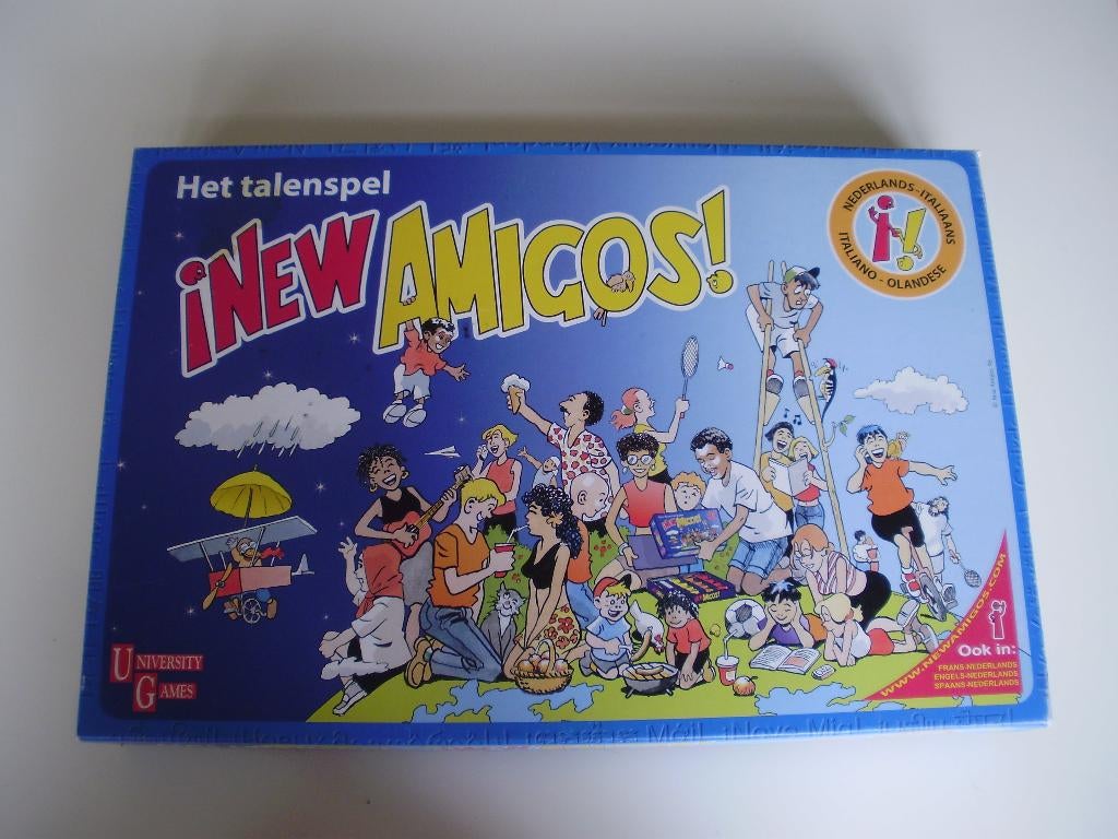 New Amigos  ITALIAANS bordspel / spel / Talenspel, Hobby en Vrije tijd, Gezelschapsspellen | Bordspellen, Ophalen of Verzenden