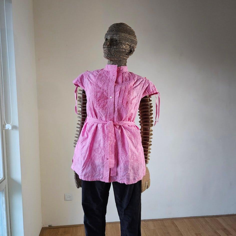 Zgan DIY blouse met kapmouwtje fuchsiaroze mt 38, Maat 38/40 (M), Ophalen of Verzenden, Roze, DIY